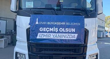 İzmir’den Hatay’a 244’üncü destek tırı gönderildi