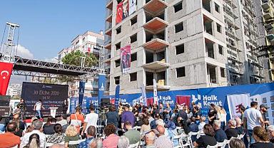 İzmir’in Türkiye’ye örnek uygulaması Halk Konut projesi hızla ilerliyor