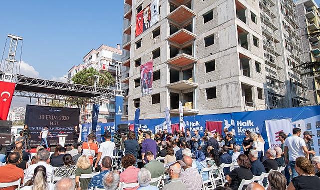 İzmir’in Türkiye’ye örnek uygulaması Halk Konut projesi hızla ilerliyor