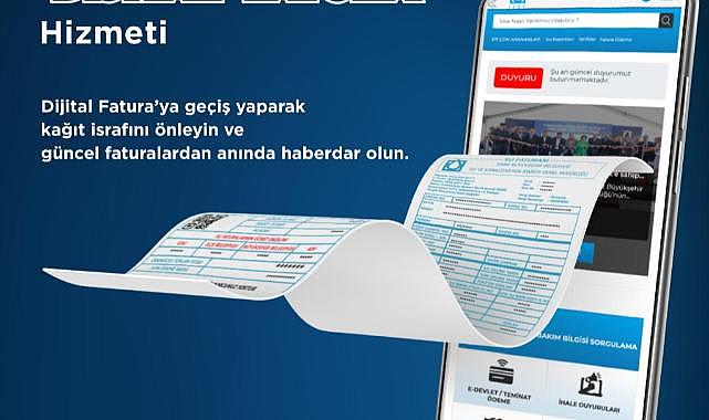 İZSU’dan çevre dostu Dijital Fatura hizmeti