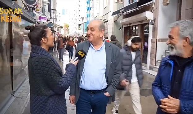 Nalbantoğlu sokak röportajında... Vekil olduğuma inandı mı acaba?