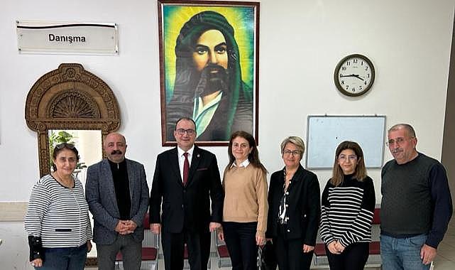 CHP Narlıdere Belediye Başkan Aday Adayı İnanç Nurlu, Narlıdere Cemevi Başkanı Mustafa Aslan ile Buluştu