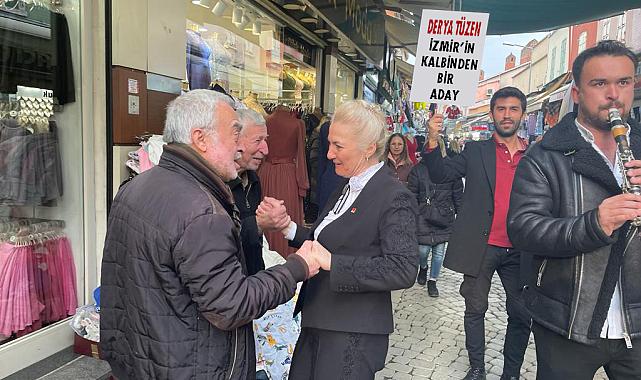 Derya Tüzen Kemeraltı Çarşısı’nda Coşkuyla Karşılandı