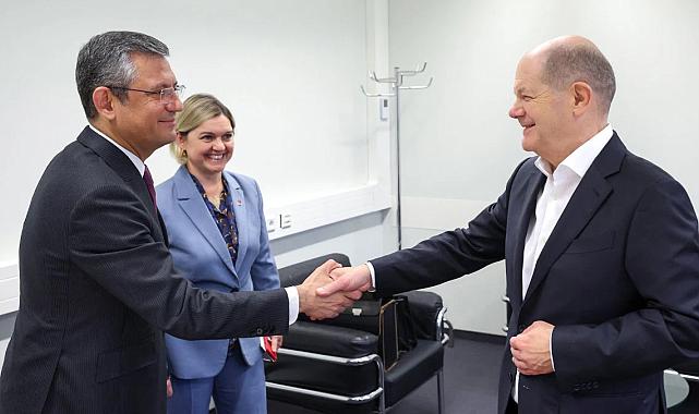 Özgür Özel, Almanya Başbakanı Scholz ile buluştu