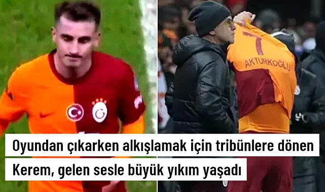 Yüzündeki ifade her şeyi anlatıyor! Oyundan çıkarken alkışlamak için döndüğü tribünlerden Kerem Aktürkoğlu'na büyük şok