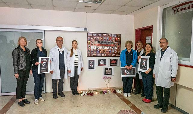 6 Şubat depreminde hayatını kaybedenler İzmir’de anıldı