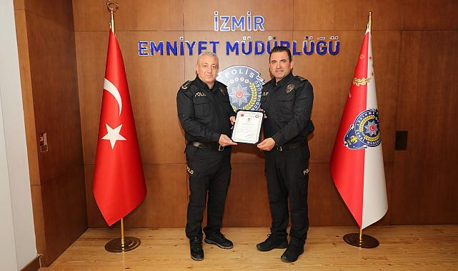 Başarılı emniyet personeline teşekkür belgesi!