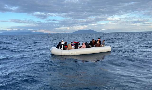 İzmir açıklarında 23&#039;ü çocuk 43 göçmen kurtarıldı