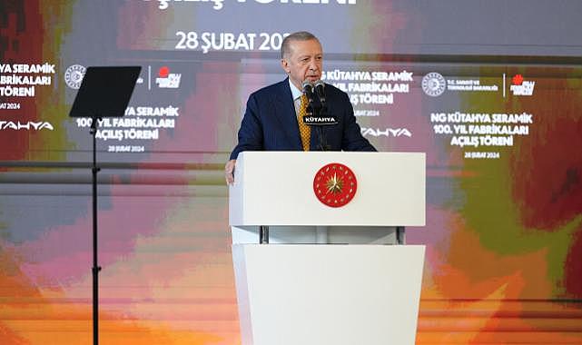 NG KÜTAHYA SERAMİK &#039;&#039;100. YIL FABRİKALARI&#039;&#039; CUMHURBAŞKANI RECEP TAYYİP ERDOĞAN TARAFINDAN AÇILDI