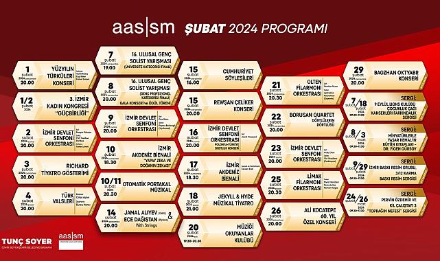 Şubat&#039;ta AASSM yine çok canlı