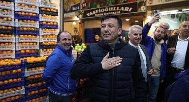 Dağ'dan sahurda esnaf ziyareti... "Bir sene içinde çok güzel hale getireceğiz"