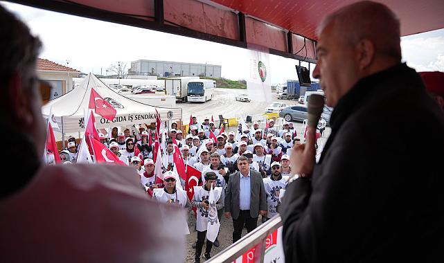 TÜRKMEN LEZİTA İŞÇİLERİNİ YALNIZ BIRAKMADI