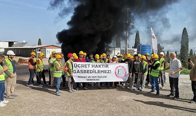 Dokuz Eylül Üniversitesi Hastanesi'nde şantiye çalışanları iş bıraktı: İnşaat işçisi köle değildir!
