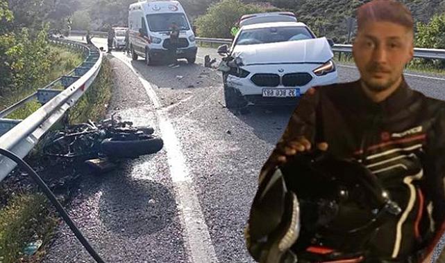İzmir’de feci kaza:Motosiklet sürücüsü öldü