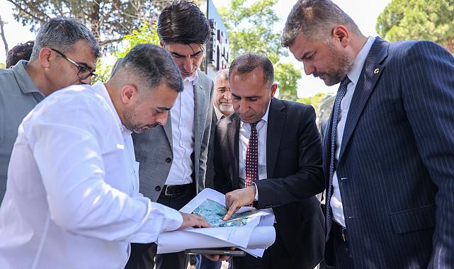 Başkan Görkem Duman İZSU yetkilileri ile sahada,