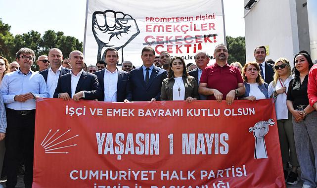 Başkan Tugay emekçilerin 1 Mayıs coşkusuna ortak oldu