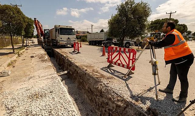 İZSU&#039;dan Bergama&#039;da altyapı atağı: Yüzde 20&#039;si tamamlandı