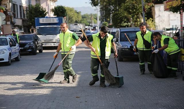 Konak sokaklarında temizlik seferberliği