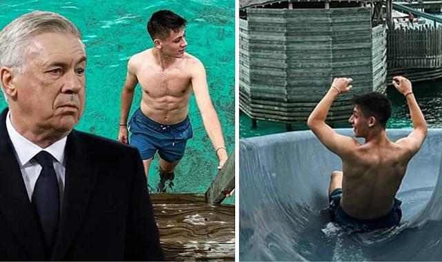 Arda Güler&#039;in tatil pozları olay oldu! Bu kareleri gören Carlo Ancelotti, apar topar teknik ekibiyle görüştü