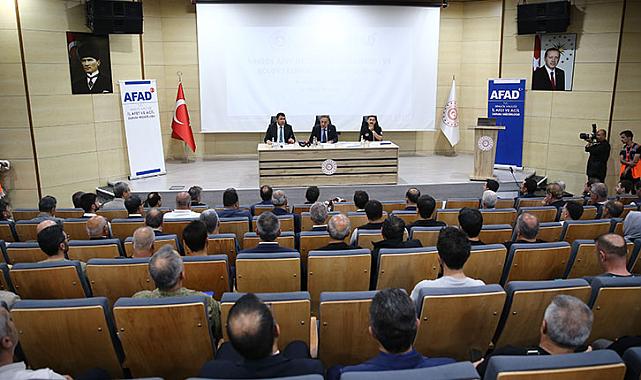 Bingöl&#039;de &quot;Türkiye Afet Müdahale Planı Toplantısı&quot; düzenlendi