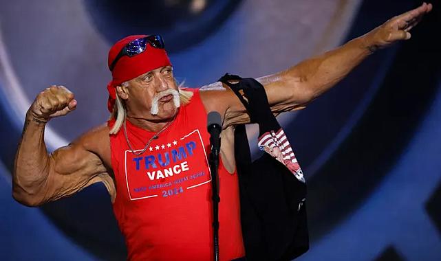 Dünyaca ünlü güreşçi Hulk Hogan’ın Trump’a desteğini açıkladığı görüntüleri gündem oldu