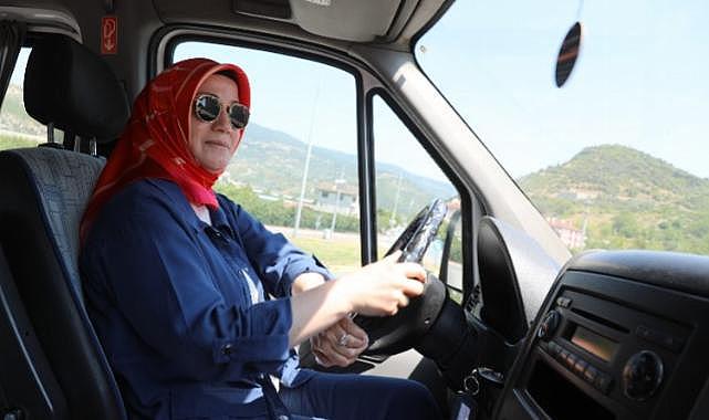 Geyve'de İlk Kadın Şoför Görevde