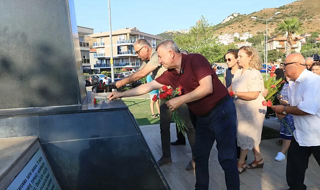 Güzelbahçe şehidini unutmadı: Adını taşıyan parkta anma töreni
