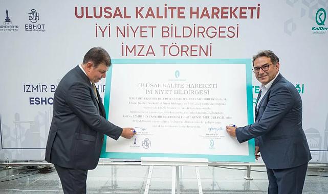 İzmir'e Avrupa modeli: ESHOT Ulusal Kalite Hareketi'ne katıldı