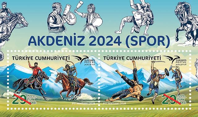 Ptt&#039;den “Akdeniz 2024 (Spor)” Konulu Anma Pulu  Ve İlkgün Zarfı