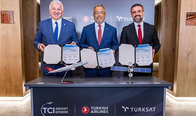 Ücretsiz internet hizmetini uçaklara getirmek isteyen THY, bunun için TÜRKSAT&#039;la bir anlaşma imzaladı.