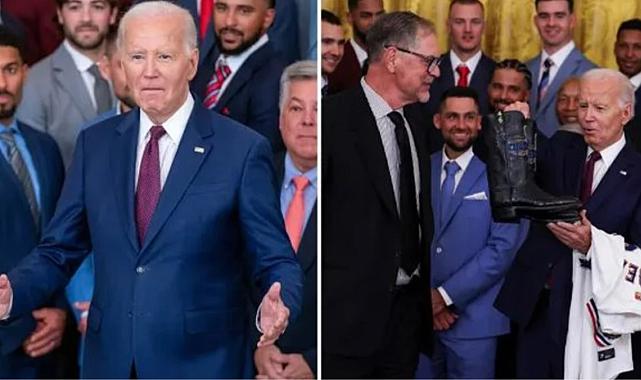 ABD Başkanı Joe Biden, katıldığı etkinlikte sahneden nasıl ayrılacağını bilemedi ve &#039;&#039;şimdi ne yapıyorum?&#039;&#039; diye sordu
