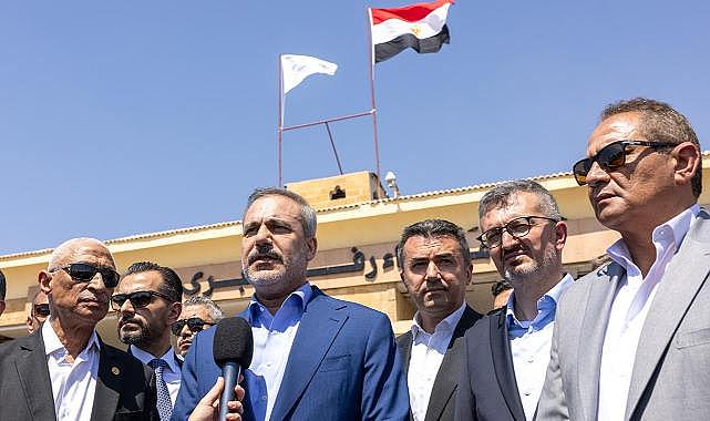 Bakan Hakan Fidan, Refah Sınır Kapısı'nı ziyareti etti