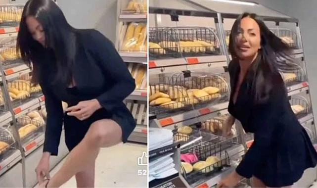 Gittiği markette iç çamaşırını çıkarıp ekmek reyonuna atan sosyal medya fenomeni, büyük tepki çekti