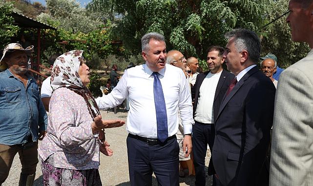 İzmir Valisi Dr. Süleyman Elban, Tire'deki yangın bölgelerini yerinde inceledi ve destek sözü verdi