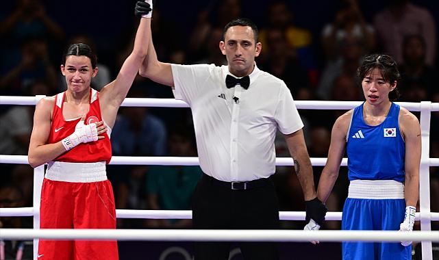 Milli boksör Hatice Akbaş, Paris Olimpiyat Oyunları'nda finale kaldı