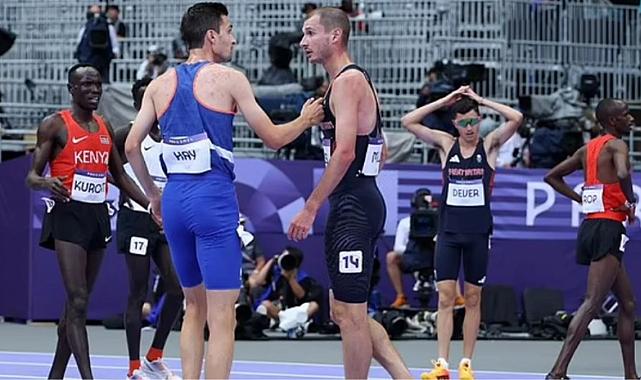 Olimpiyat 5000 metre koşusunda kaos: İngiliz ve Fransız atletler arasında şiddetli tartışma çıktı