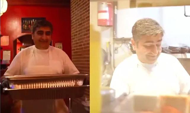 Sezgin Baran Korkmaz ABD&#039;deki yeni işinde yemek dağıtıyor