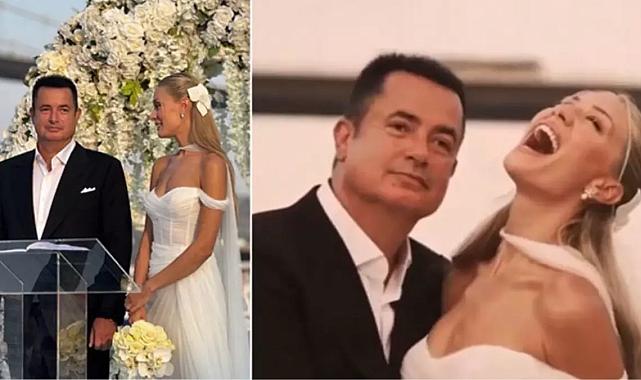 Acun Ilıcalı ve Ayça Çağla Altunkaya evlendi! İşte yılın düğününden bazı kareler