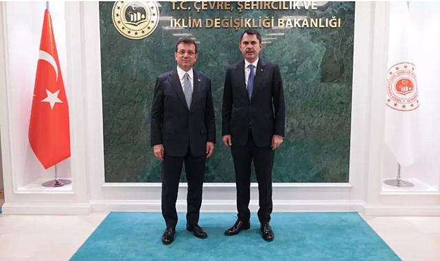 Bakan Kurum, İmamoğlu&#039;nu kabul etti! İşte görüşmenin detayları