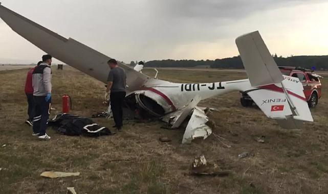 Bursa&#039;da eğitim uçağı düştü! 2 pilot hayatını kaybetti