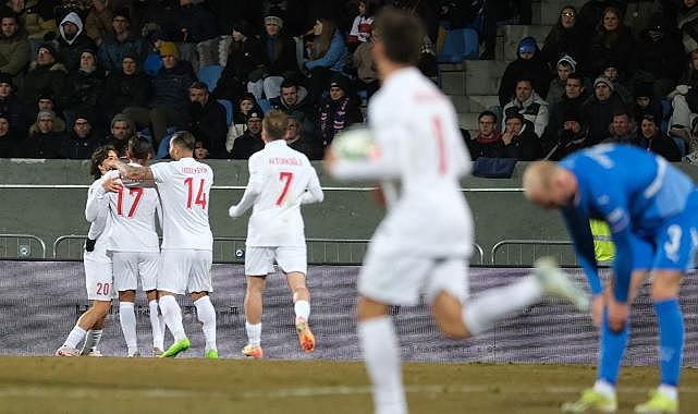 A Milli Takımımız, geriye düştüğü maçta İzlanda&#039;yı 4 golle mağlup etti