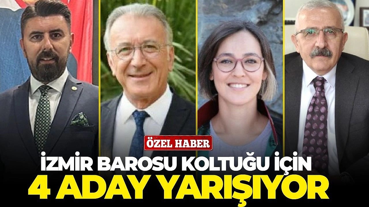 İzmir Barosu&#039;nda Seçim Heyecanı: 4 Aday Yarışacak!