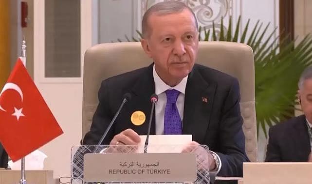 Cumhurbaşkanı Erdoğan'dan İslam ülkelerine İsrail tepkisi