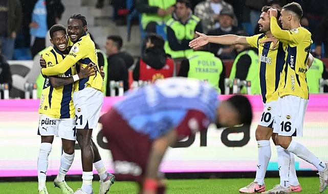 Fenerbahçe, Trabzonspor'u deplasmanda 3-2 yendi