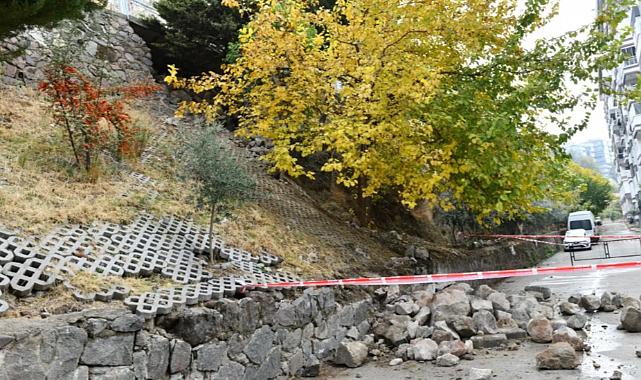 İzmir Çiğli&#039;de heyelan sonrası hızlı müdahale!