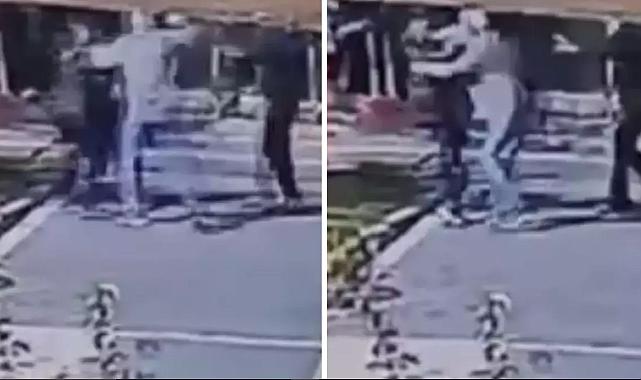 Kadınla Tartışan Adam Yumrukla Yere Devirdi