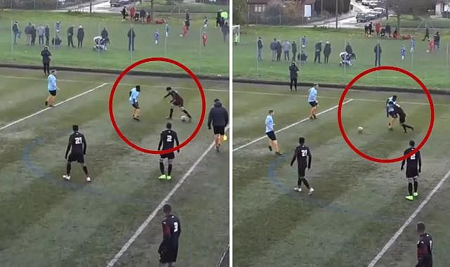 Amatör maçta atılan çalım sonrası teknik direktörden tartışmalı karar