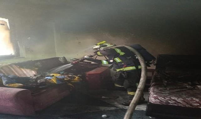 Denizli’de evde çıkan yangın vatandaşları korkuttu