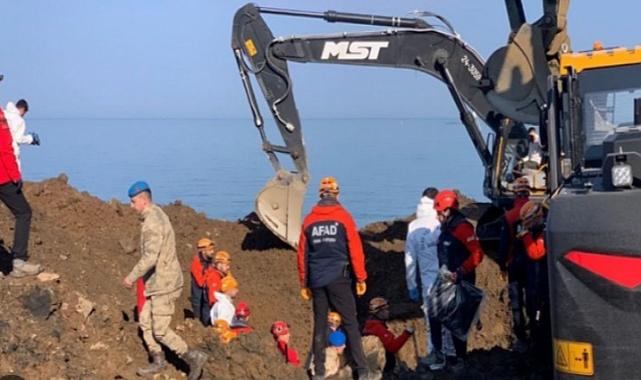 Giresun&#039;da meydana gelen heyelanda 4 kişinin cansız bedeni çıkarıldı
