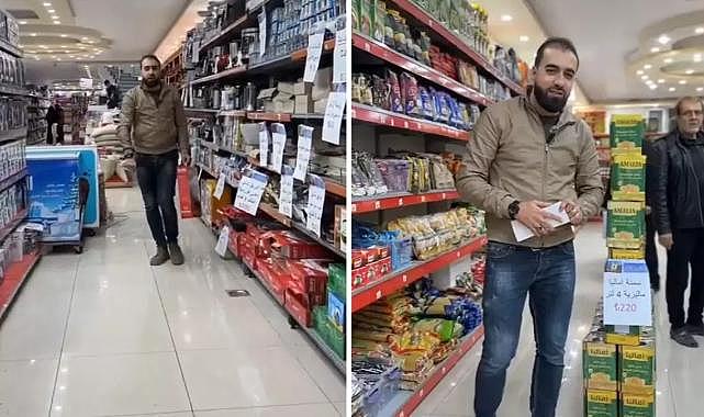 Halep&#039;te marketler açıldı, ürünler Türk Lirası ile satılıyor